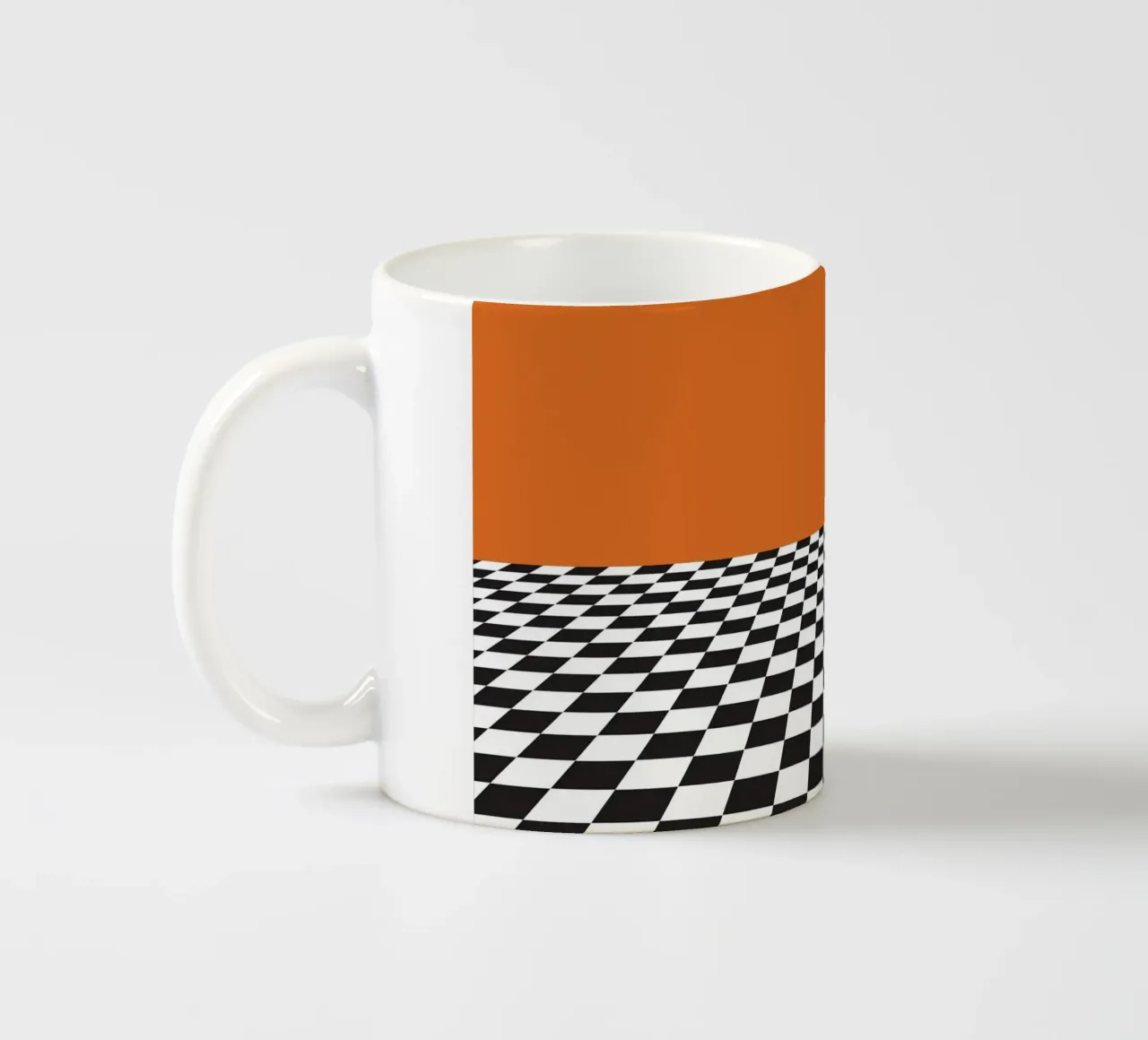 Background Space Checkered Board tazza in ceramica da galihstudio