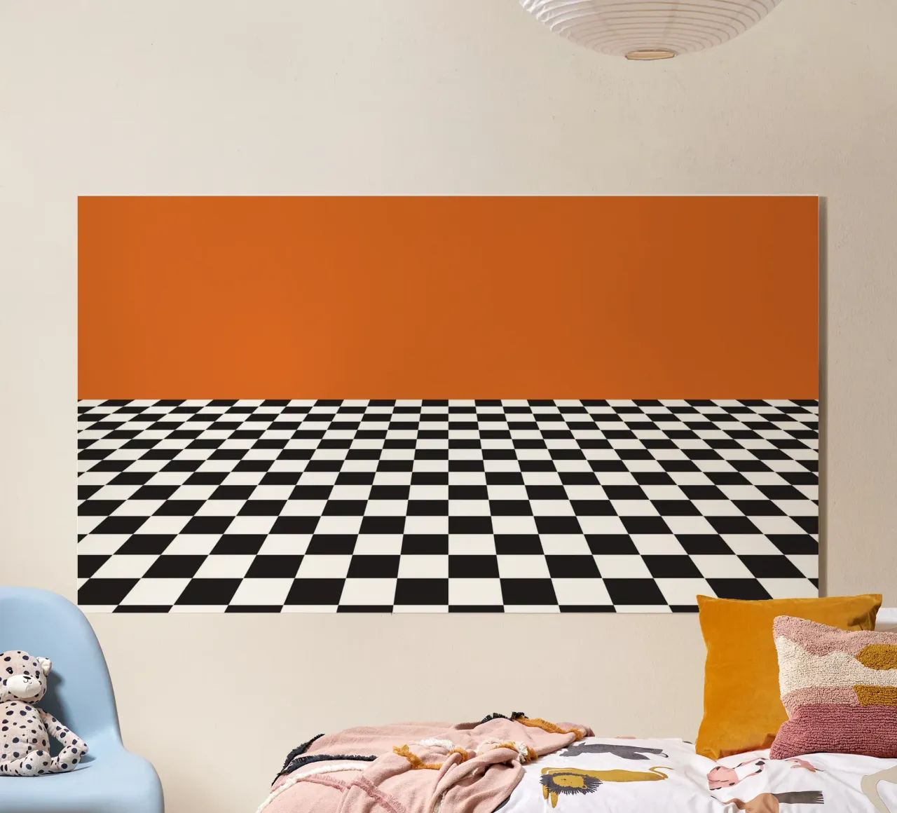Background Space Checkered Board plexiglass da galihstudio