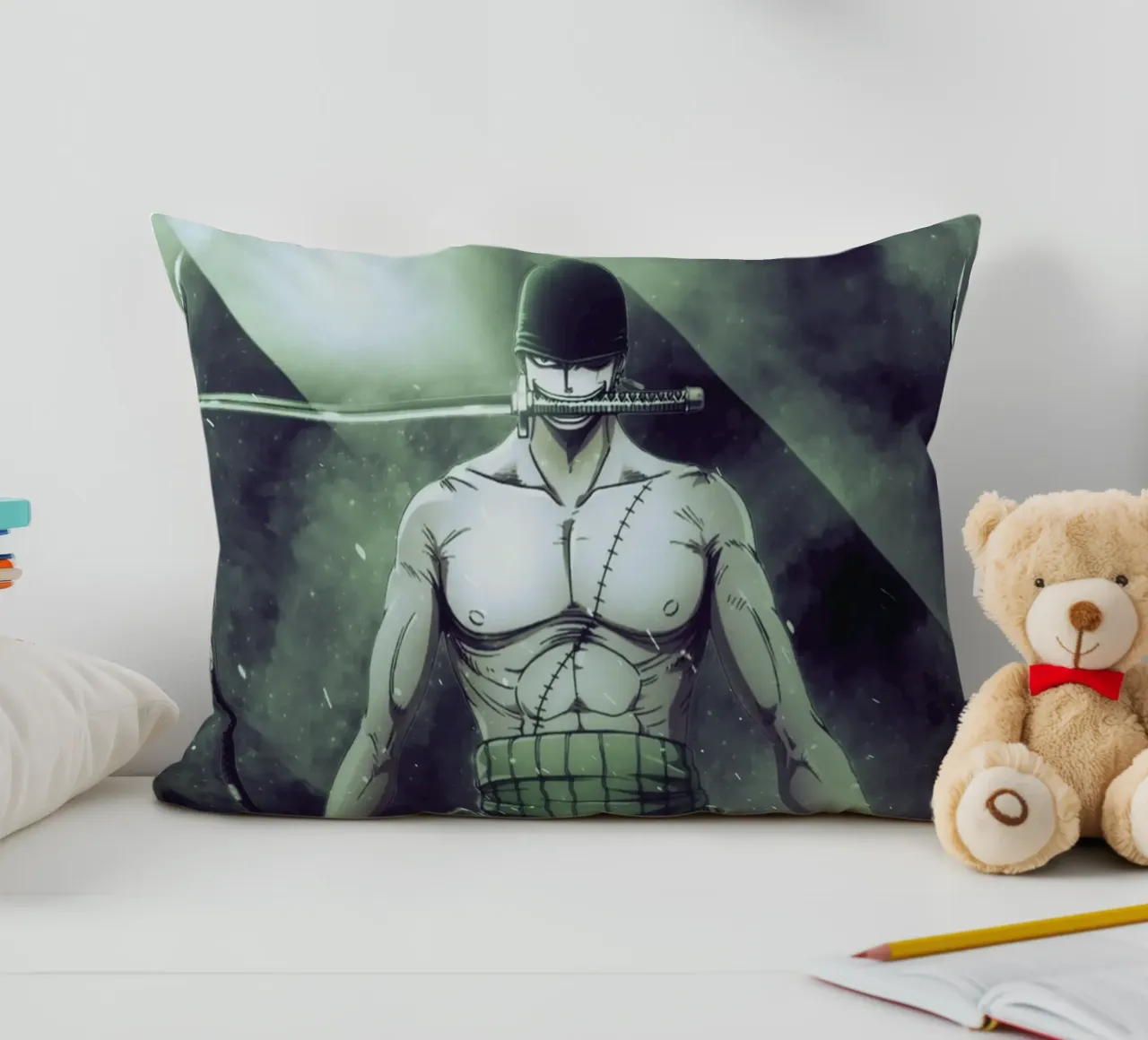 roronoa zoro cuscino da FreeArtStudio