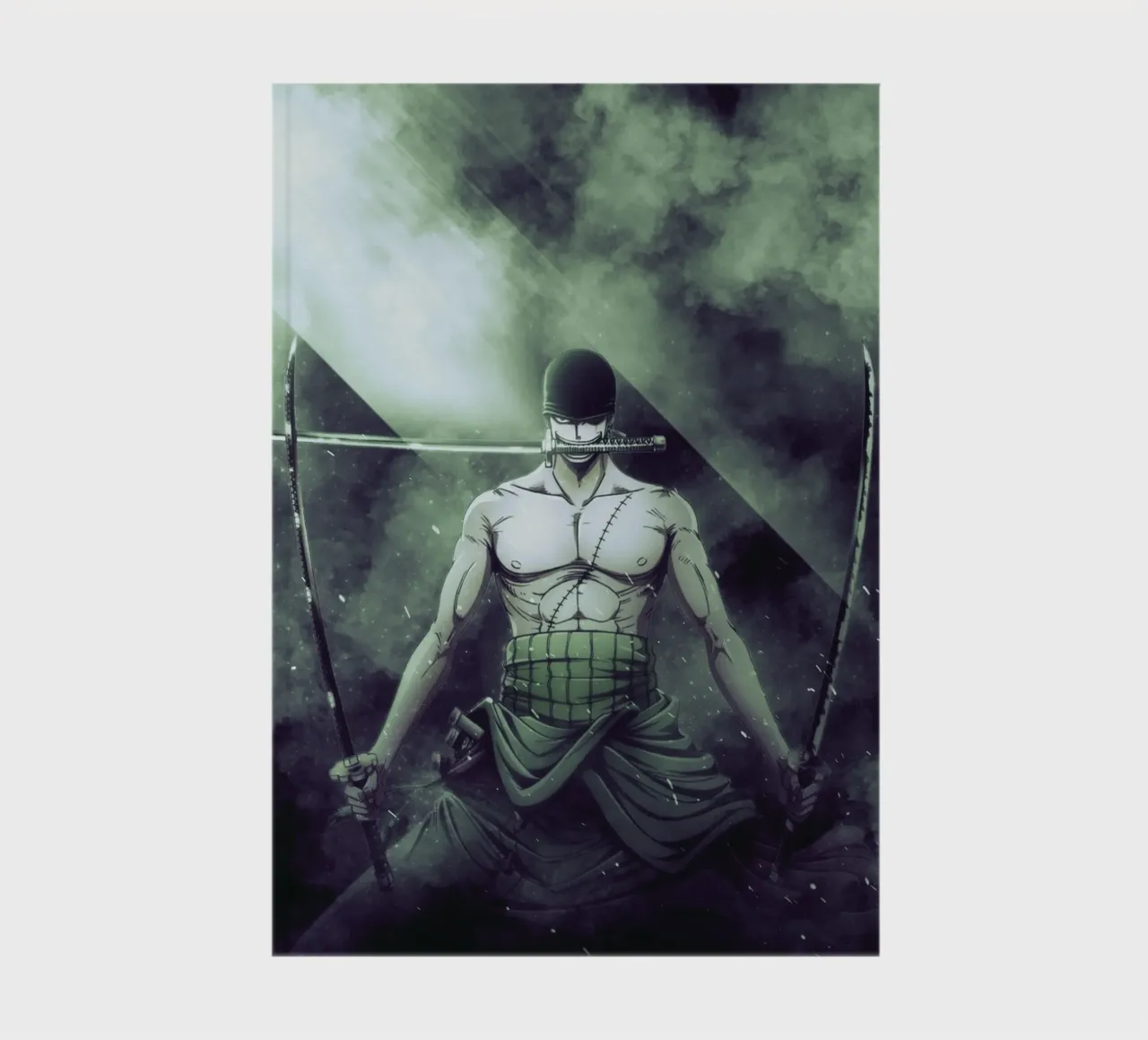 roronoa zoro carnet de notes de FreeArtStudio