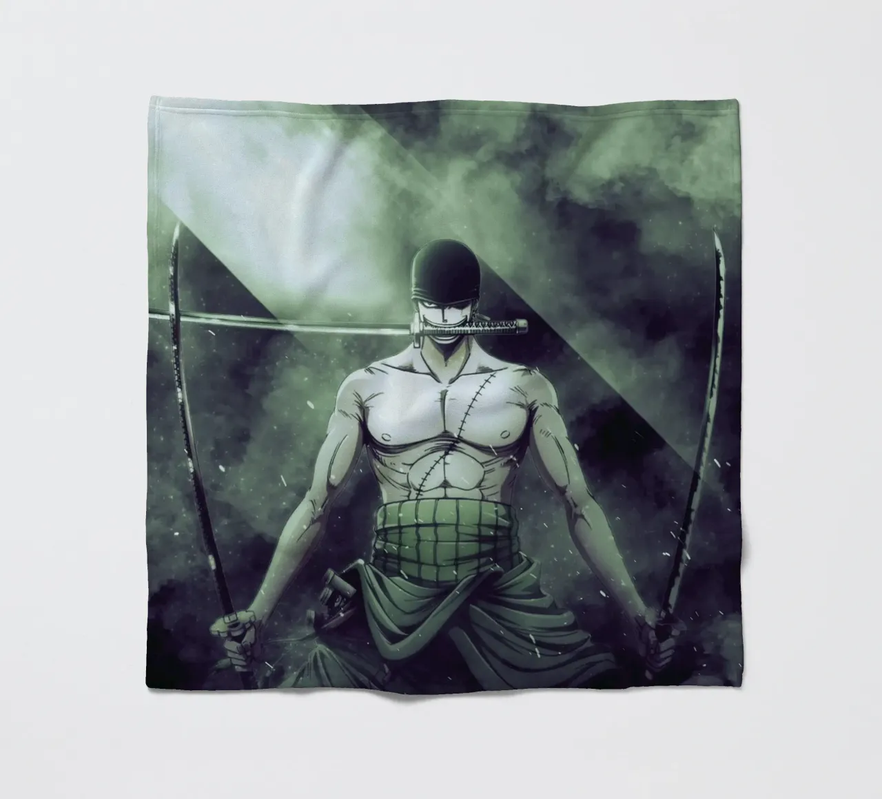 roronoa zoro coperta in pile da FreeArtStudio