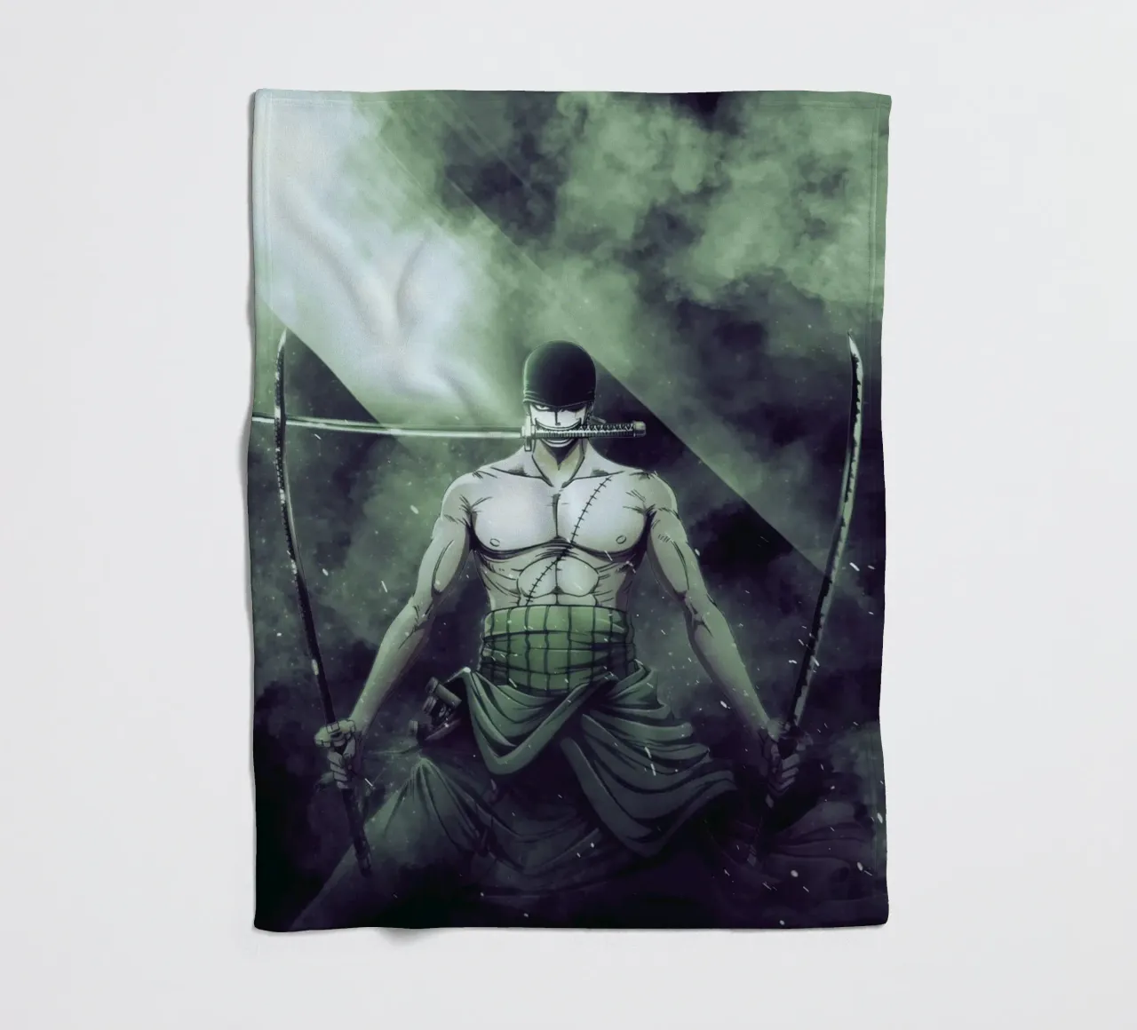 roronoa zoro coperta in pile da FreeArtStudio