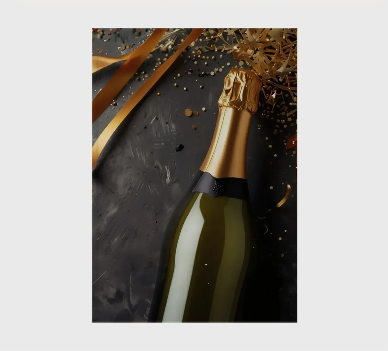 Celebrate love with champagne and festive ribbons notebook by DesignDoodle