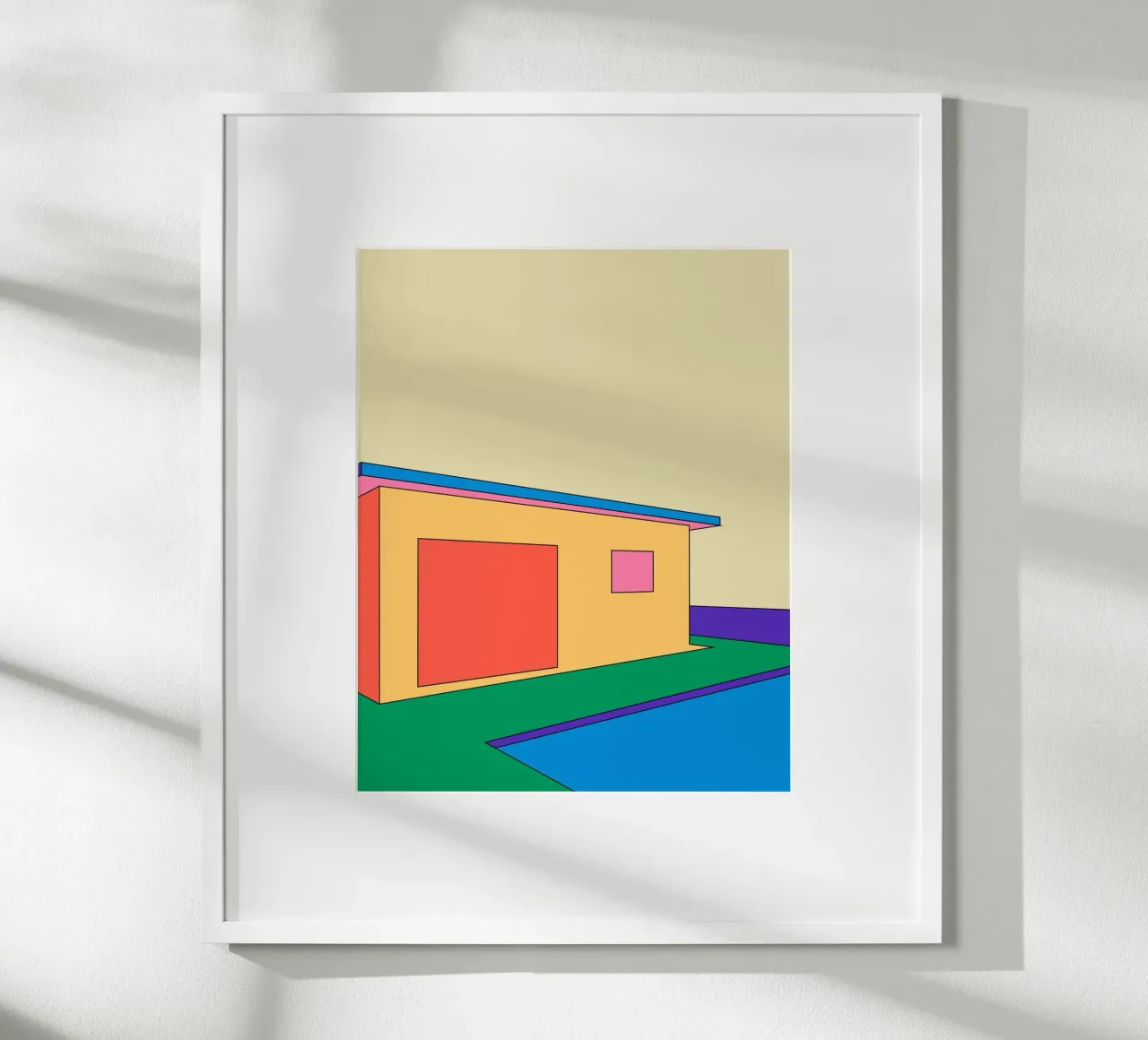 House Retro Building carta hahnemühle da galihstudio