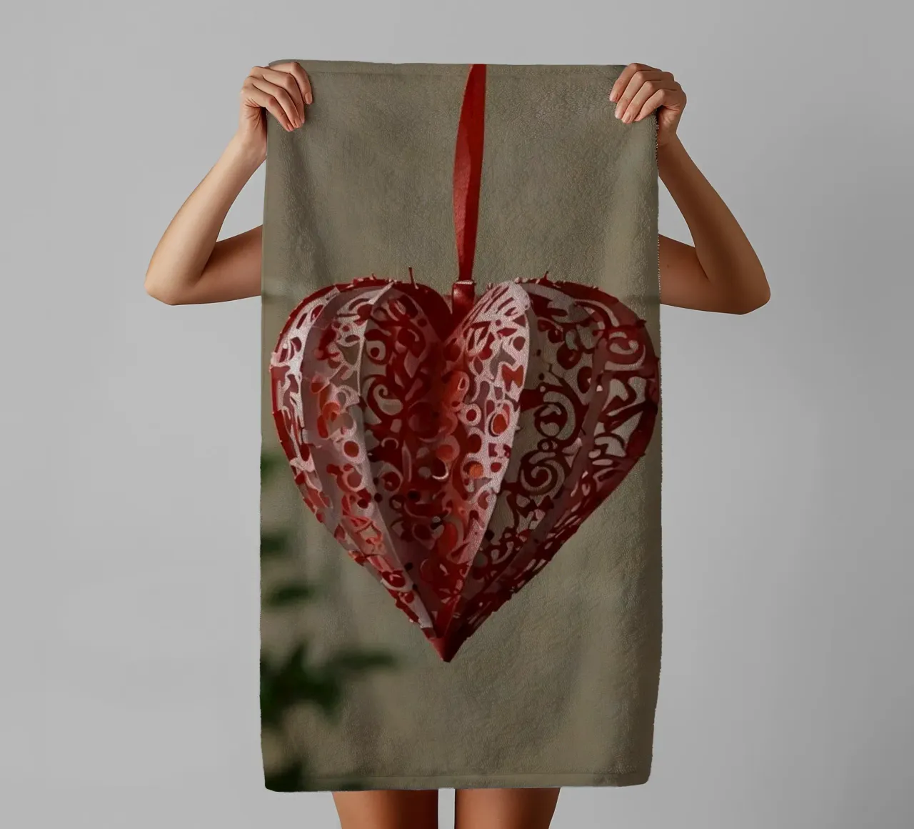 Romantic decorations create a charming atmosphere towel by DesignDoodle