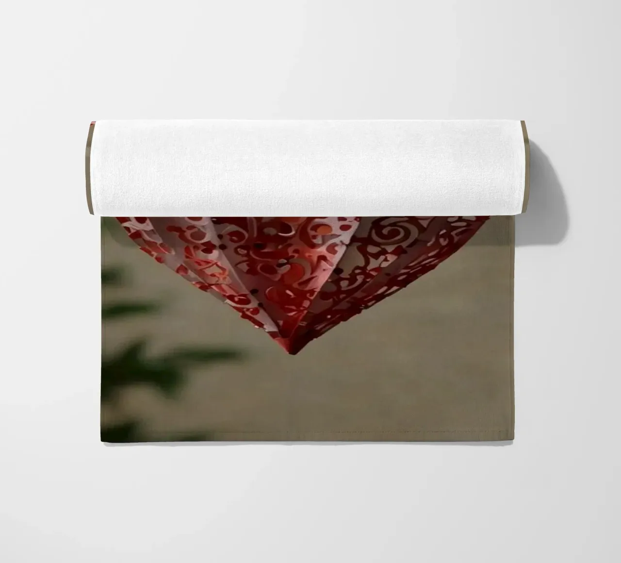 Romantic decorations create a charming atmosphere beach towel by DesignDoodle