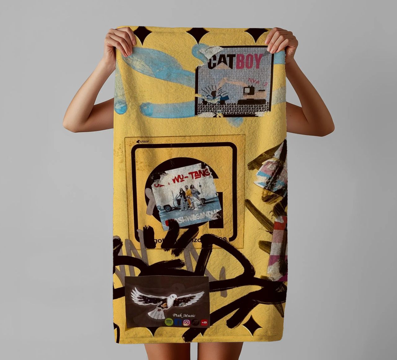 Kuddelmuddel II serviette de bain de ChiasMata CozMos