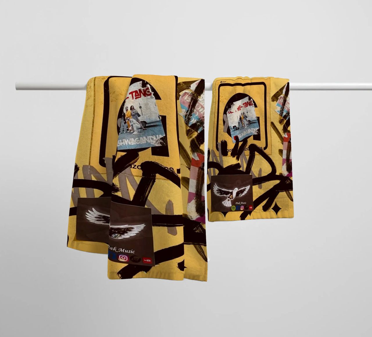 Kuddelmuddel II serviette de bain de ChiasMata CozMos