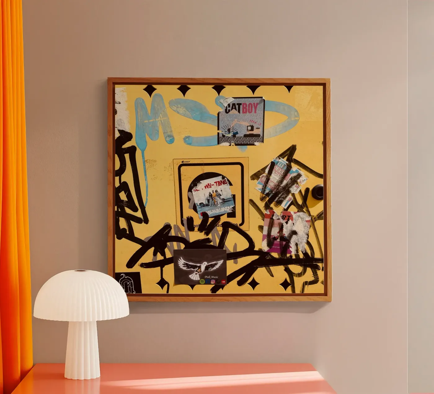 Kuddelmuddel II acryl van ChiasMata CozMos