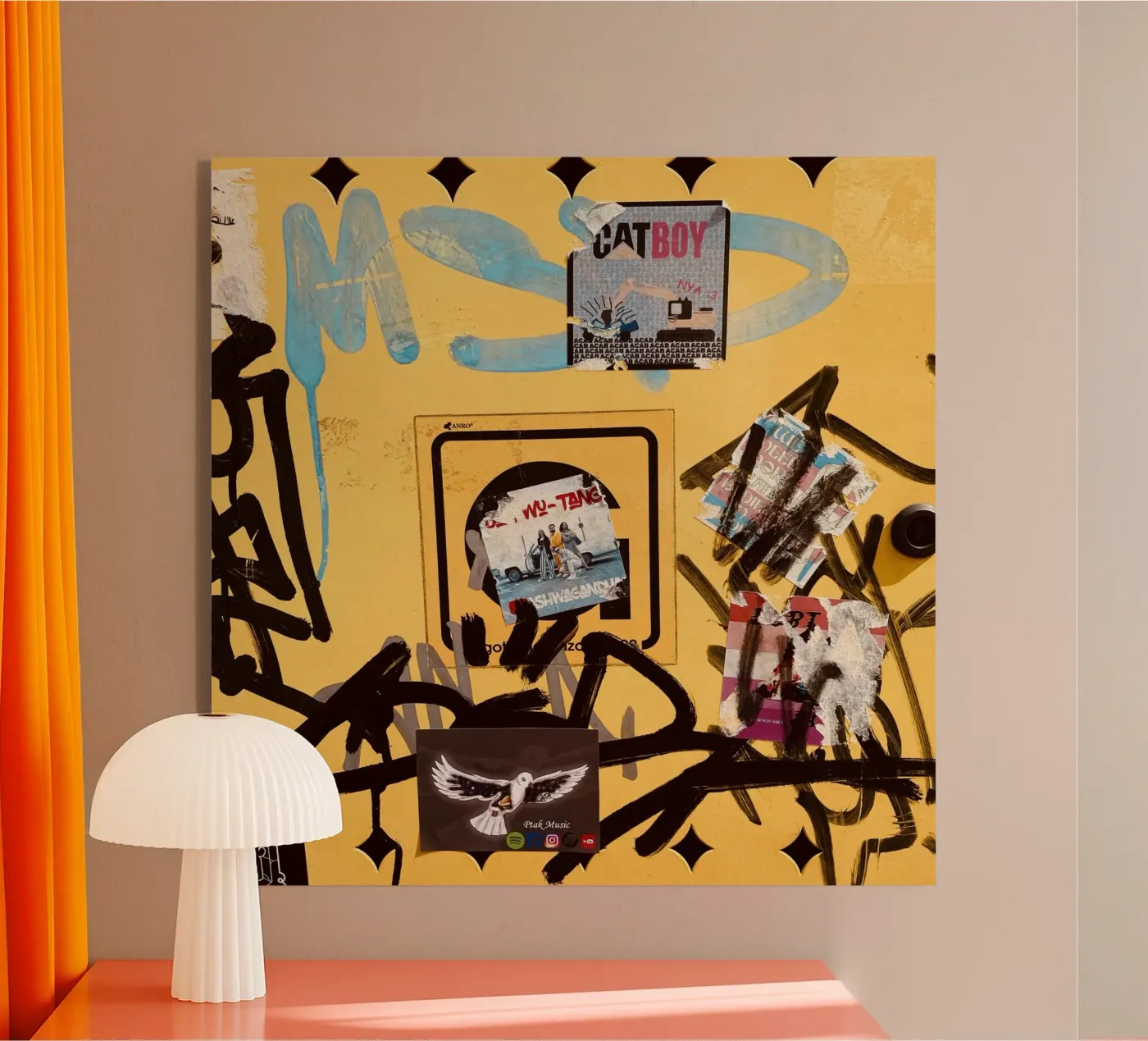 Kuddelmuddel II acryl van ChiasMata CozMos