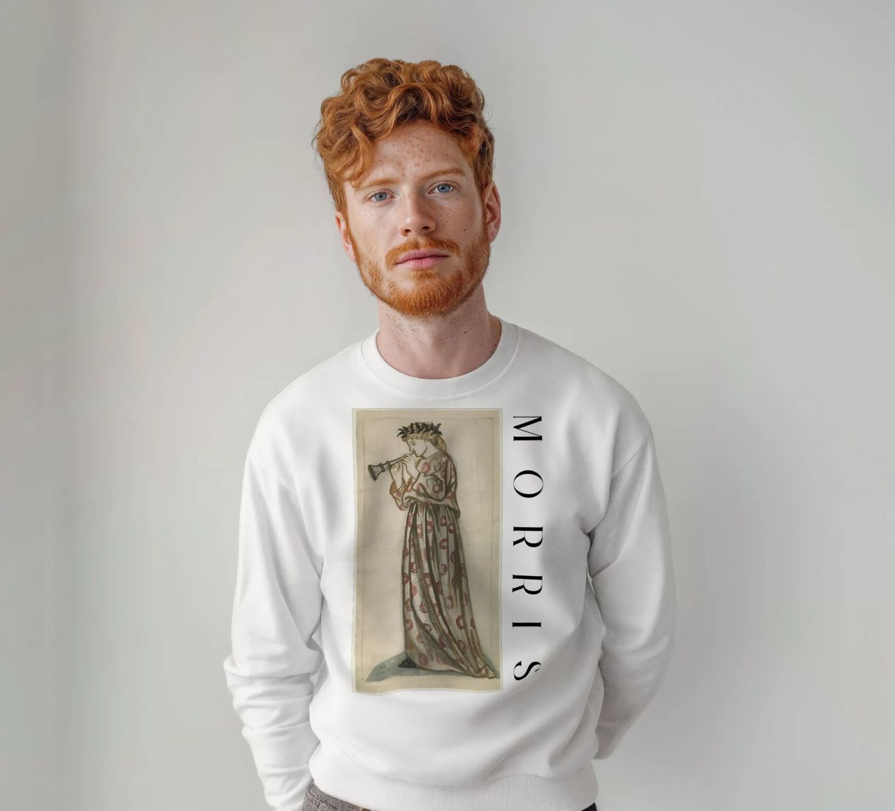 William Morris - Una ragazza con il flauto felpa da tokovictory