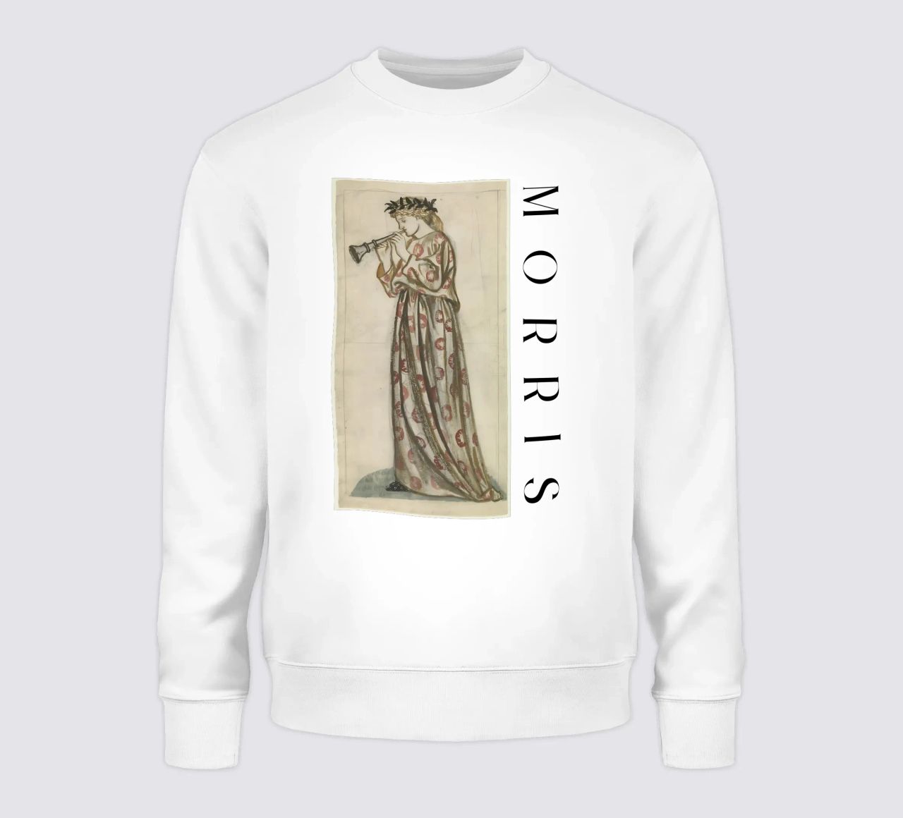 William Morris - Una ragazza con il flauto felpa da tokovictory