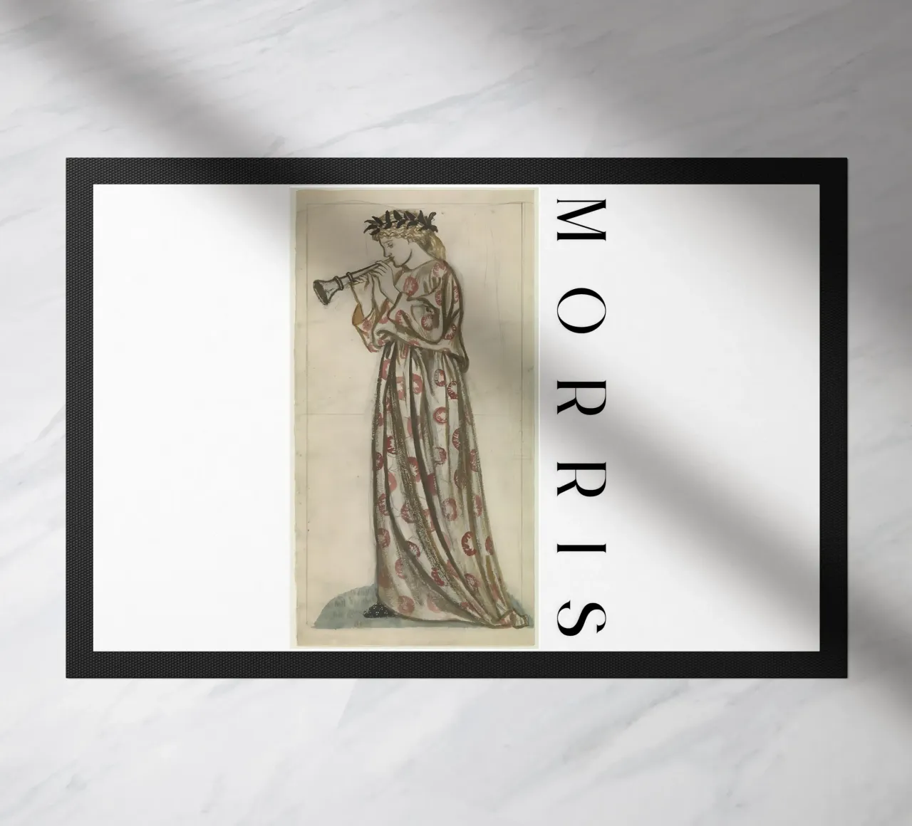 William Morris - Una ragazza con il flauto zerbino da tokovictory