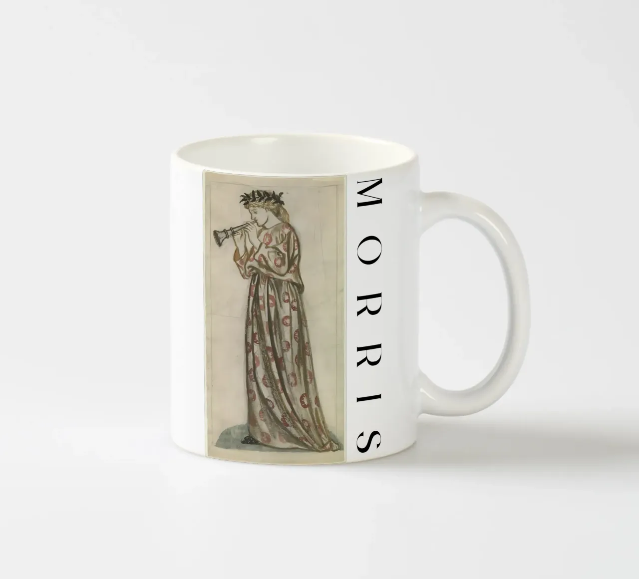 William Morris - Una ragazza con il flauto tazza in ceramica da tokovictory