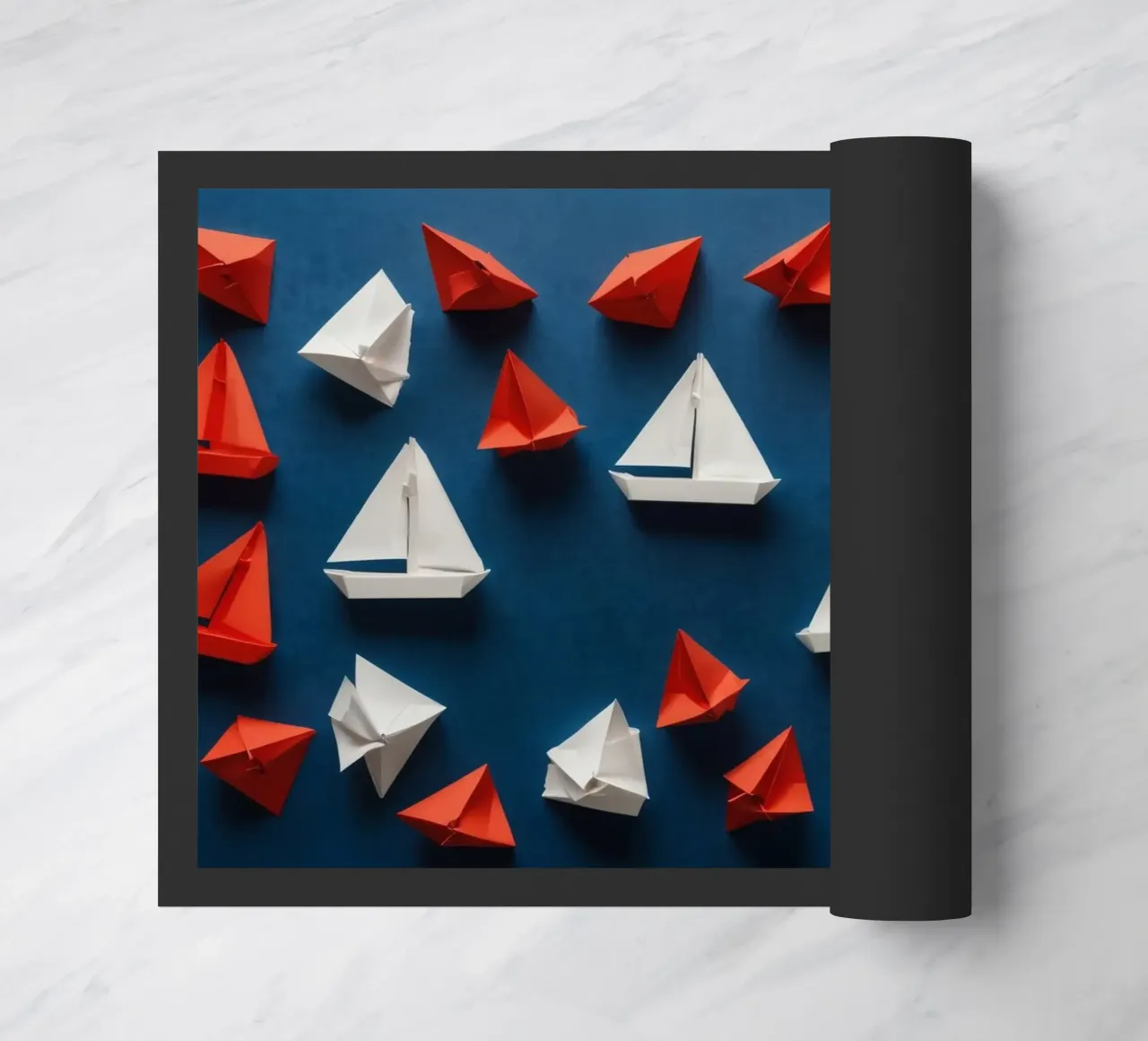un'atmosfera romantica per San Valentino con le barchette di carta zerbino da DesignDoodle