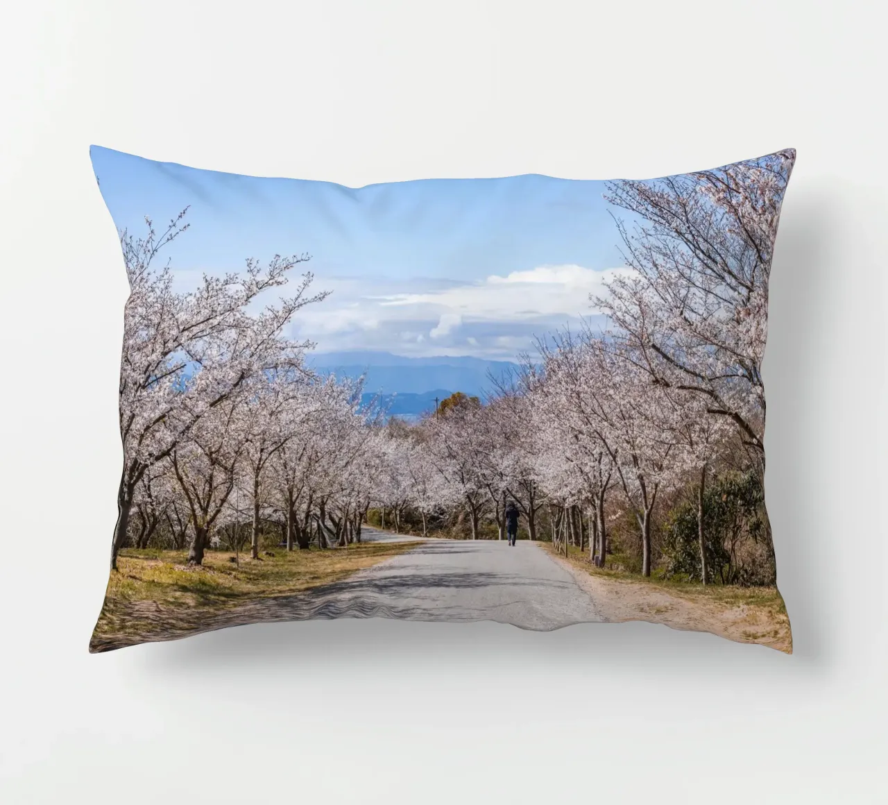 La strada dei ciliegi in fiore - Shikoku, Giappone cuscino da Marcel Bisig