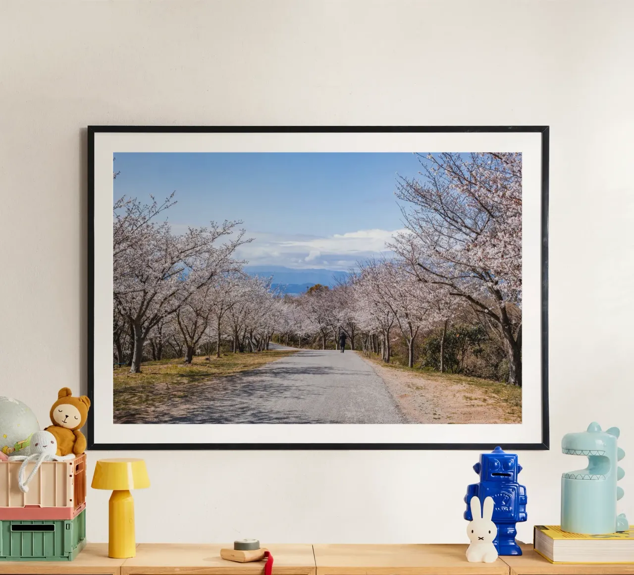 La strada dei ciliegi in fiore - Shikoku, Giappone poster da Marcel Bisig