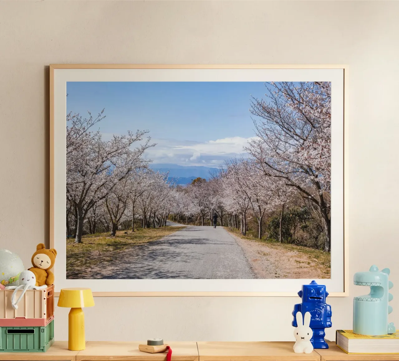La strada dei ciliegi in fiore - Shikoku, Giappone poster da Marcel Bisig