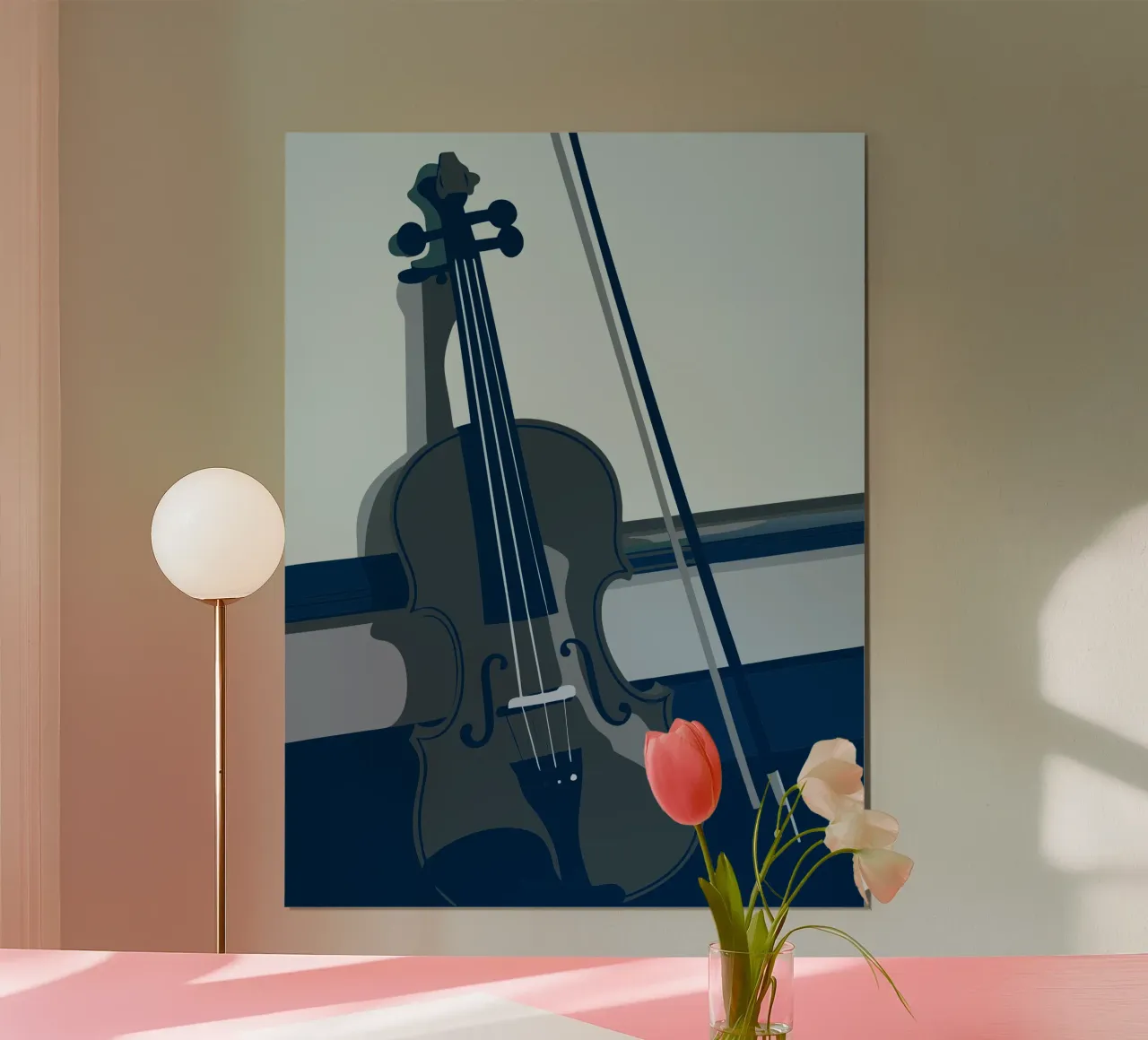 Violino poster con telaio in plastica da MUSIC EDITION