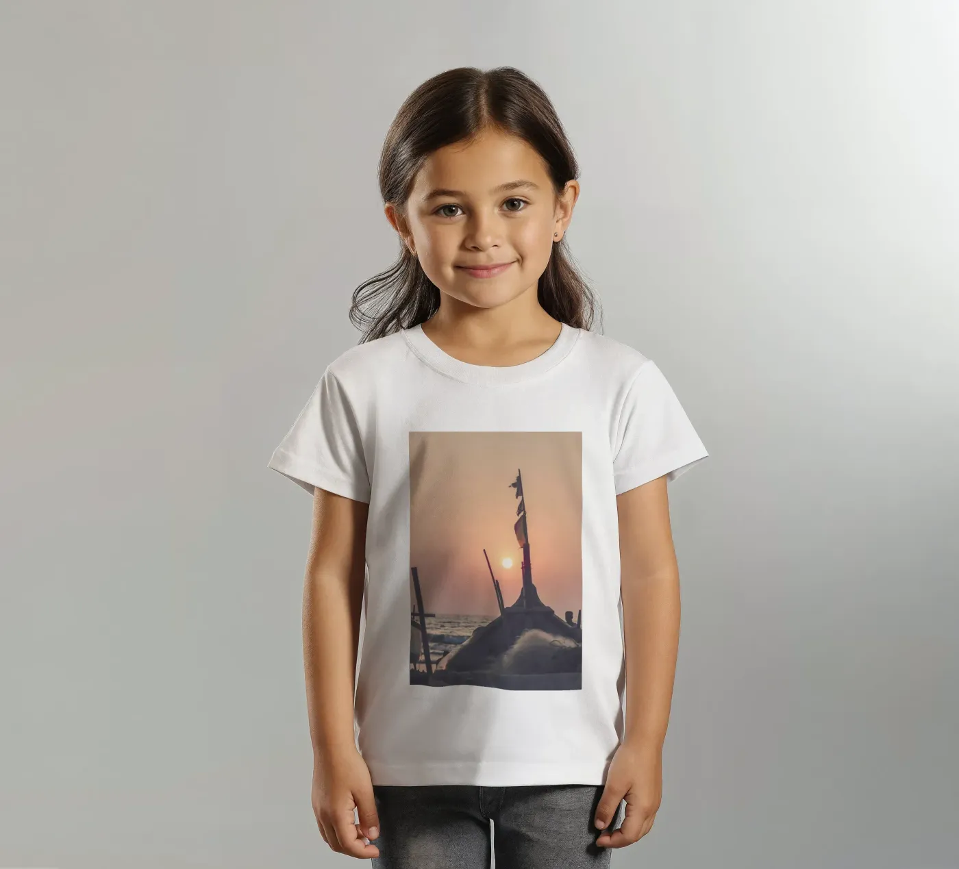 Beach Sunset t-shirt bambini da Victoria Frost