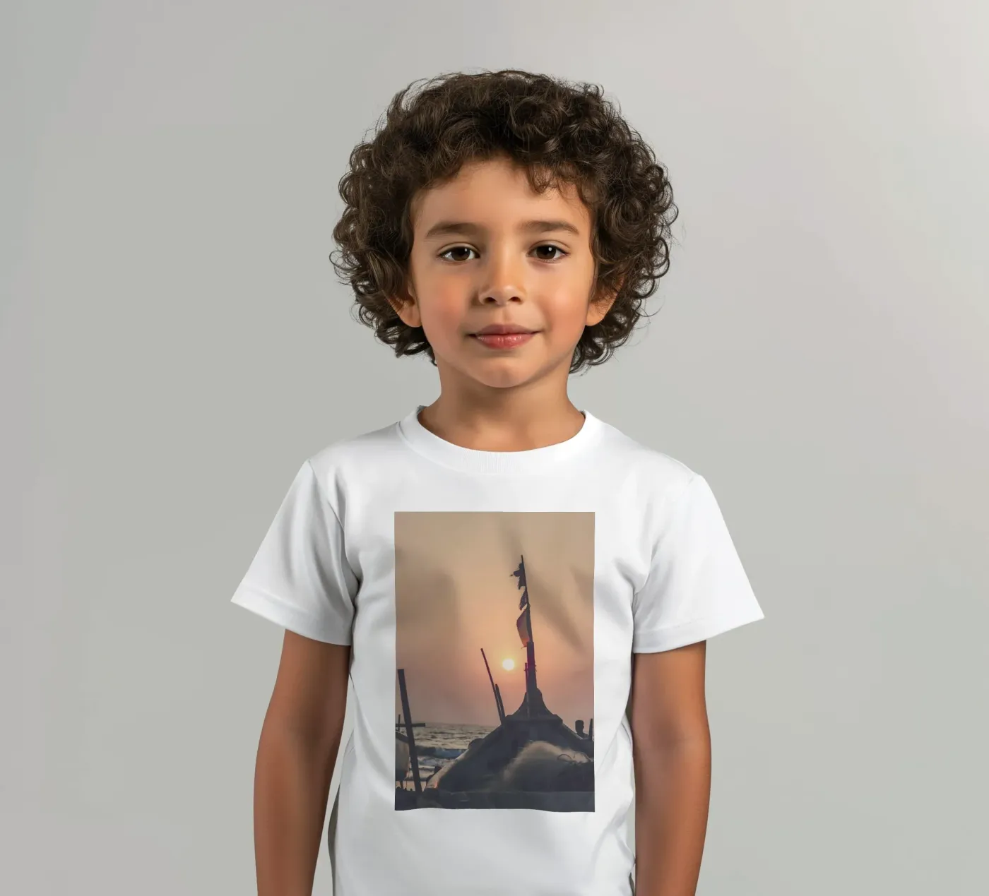 Beach Sunset t-shirt bambini da Victoria Frost
