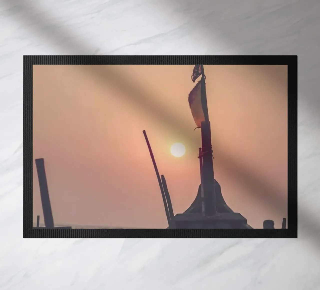 Beach Sunset doormat by Victoria Frost