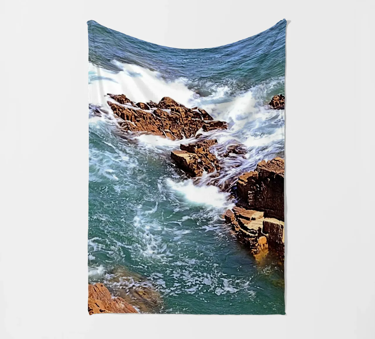 FAA306. FROM THE TOP OF THE CLIFF. fleece blanket by Thierry vobmann photography