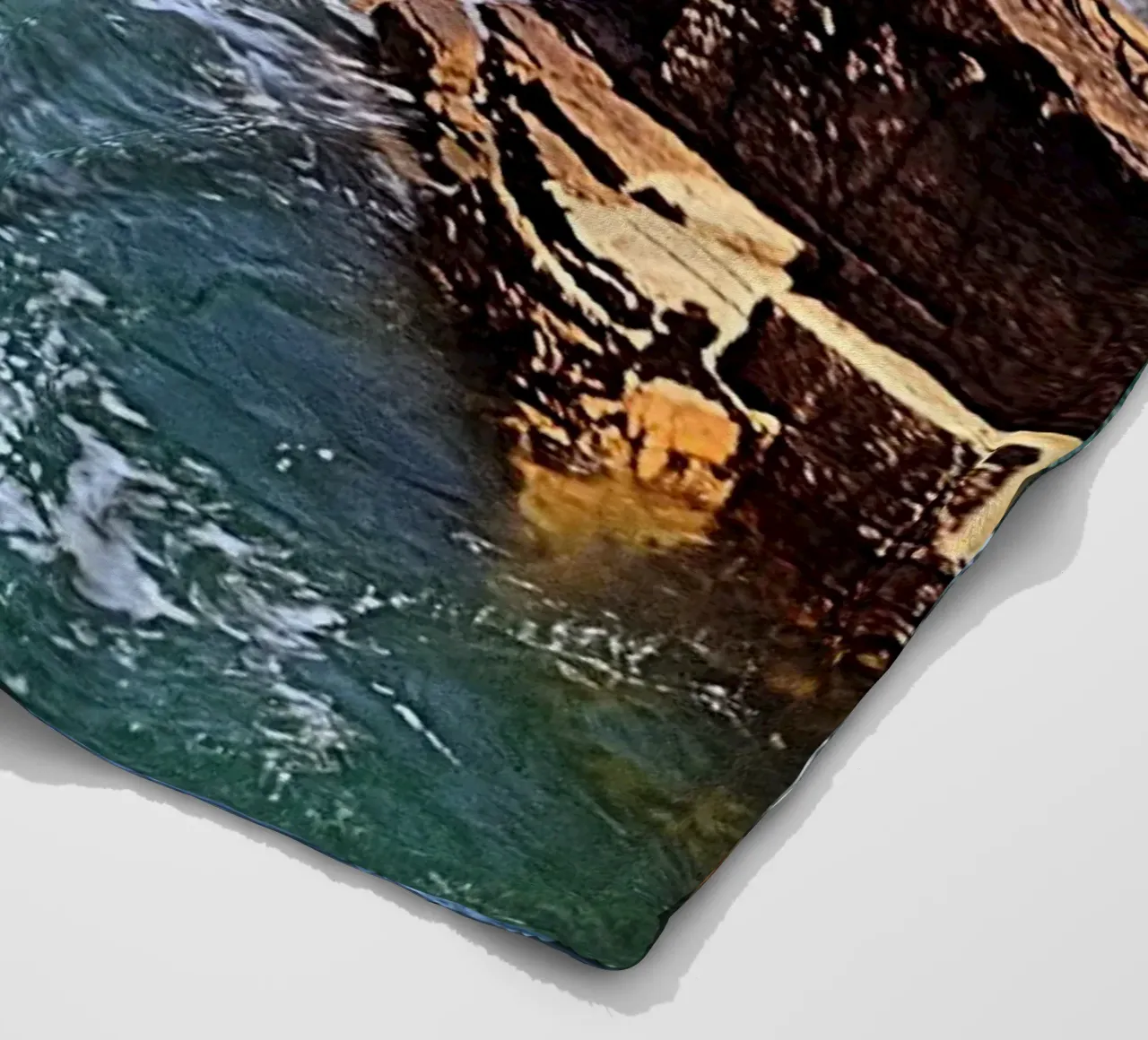 FAA306. FROM THE TOP OF THE CLIFF. fleece blanket by Thierry vobmann photography