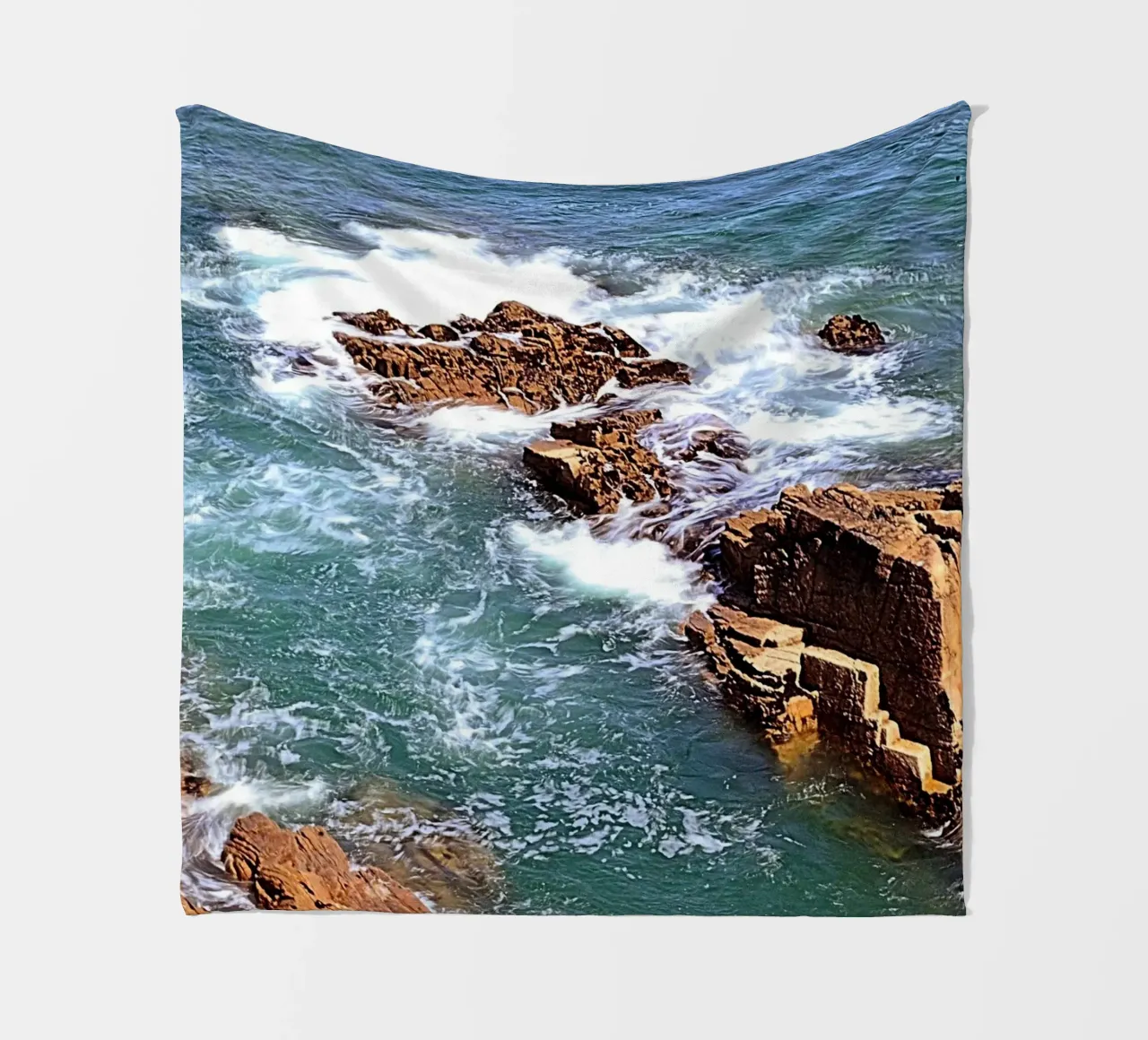 FAA306. FROM THE TOP OF THE CLIFF. fleece blanket by Thierry vobmann photography