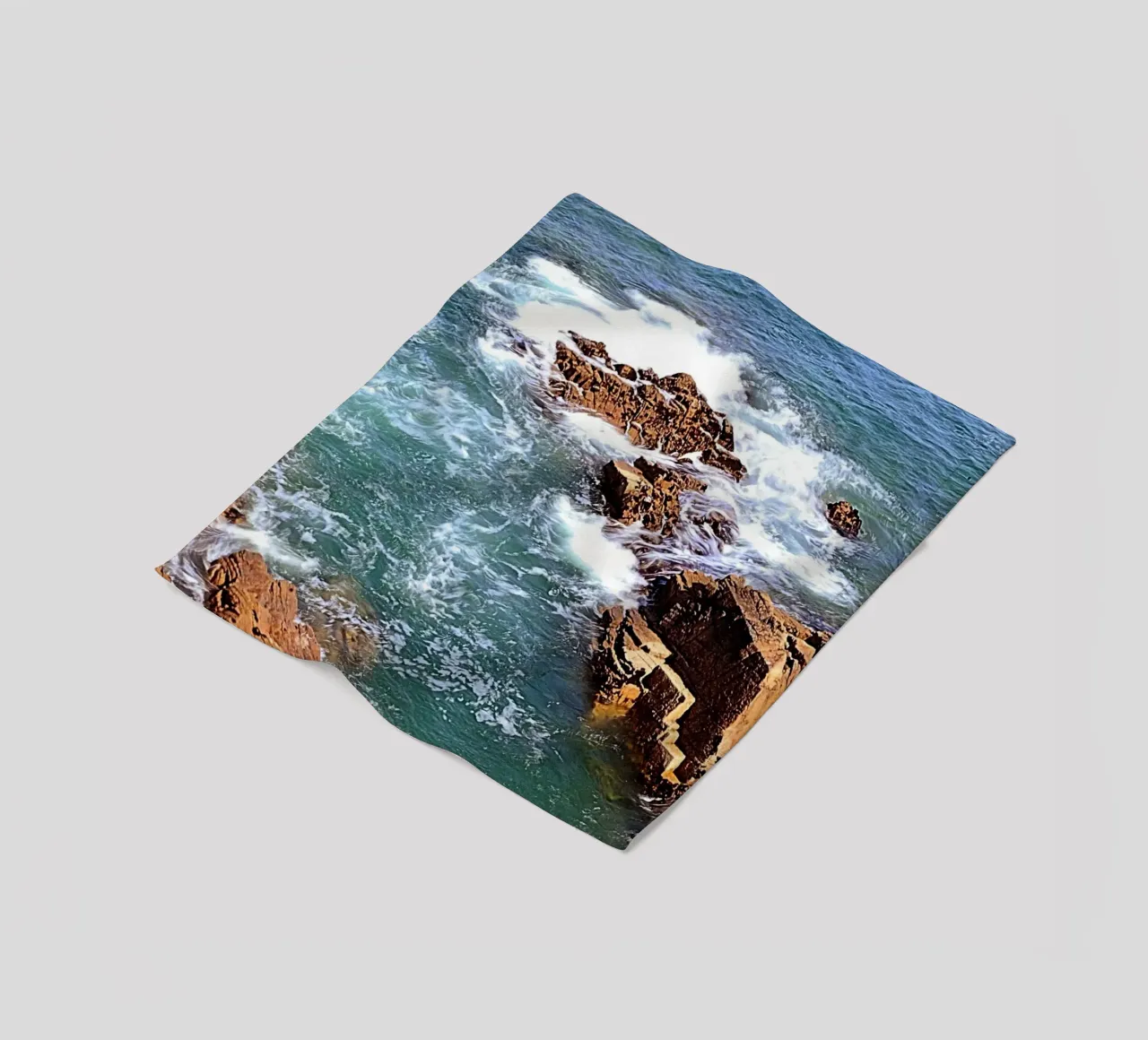 FAA306. FROM THE TOP OF THE CLIFF. fleece blanket by Thierry vobmann photography