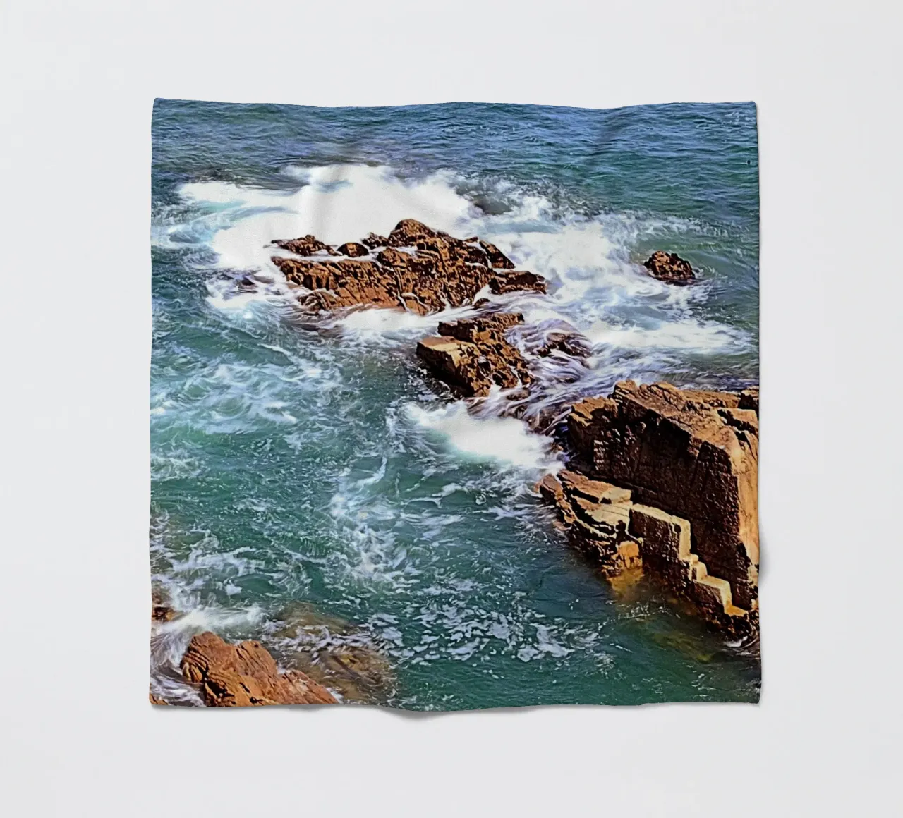 FAA306. FROM THE TOP OF THE CLIFF. fleece blanket by Thierry vobmann photography