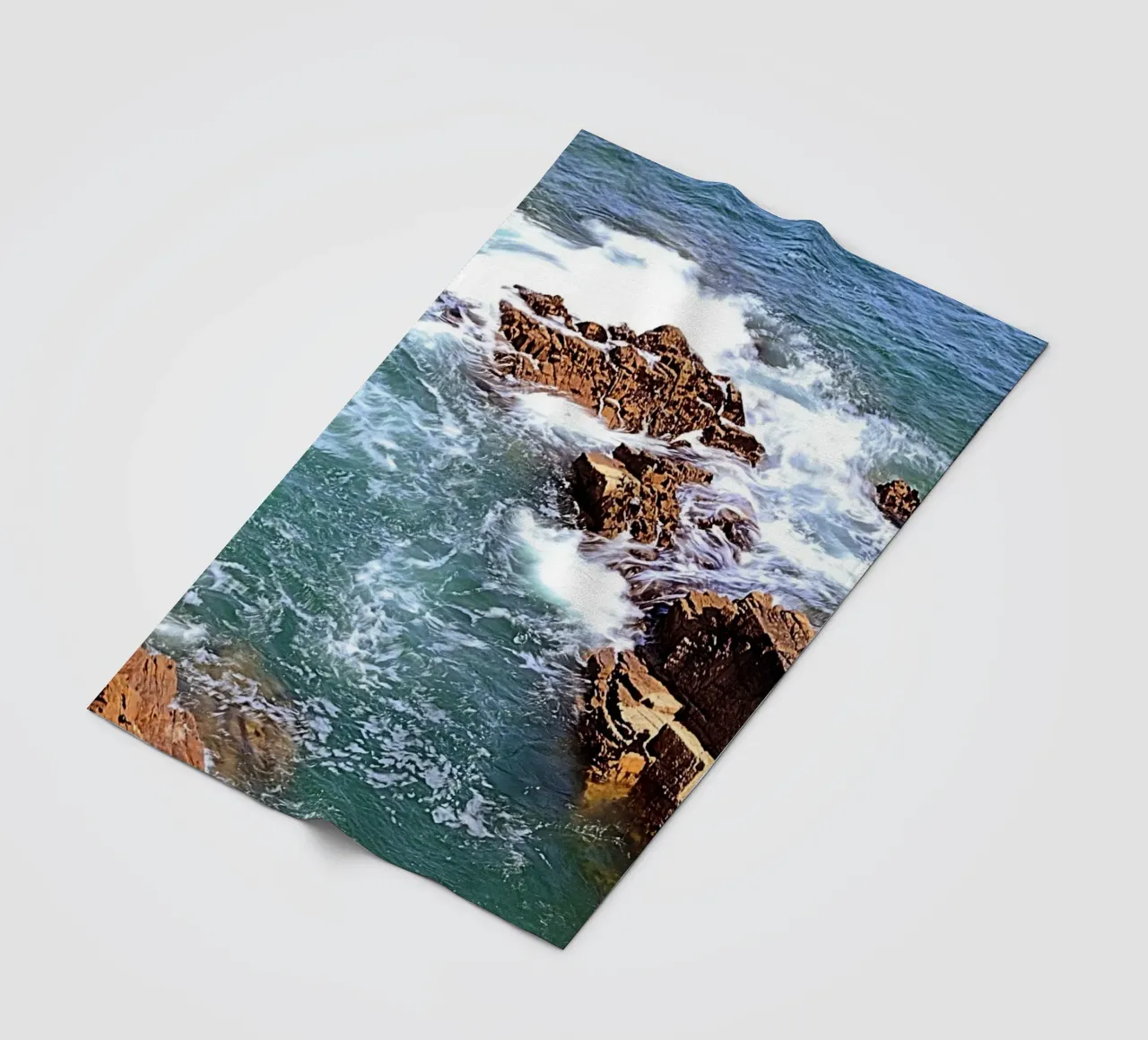 FAA306. FROM THE TOP OF THE CLIFF. fleece blanket by Thierry vobmann photography