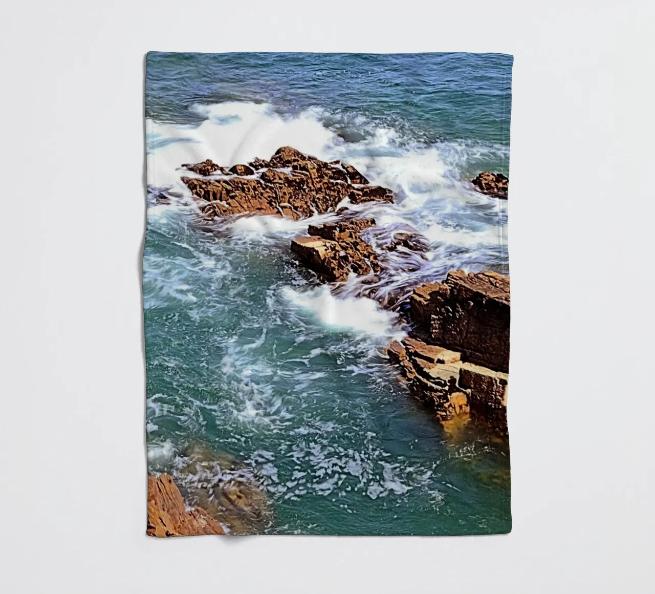 FAA306. FROM THE TOP OF THE CLIFF. fleece blanket by Thierry vobmann photography