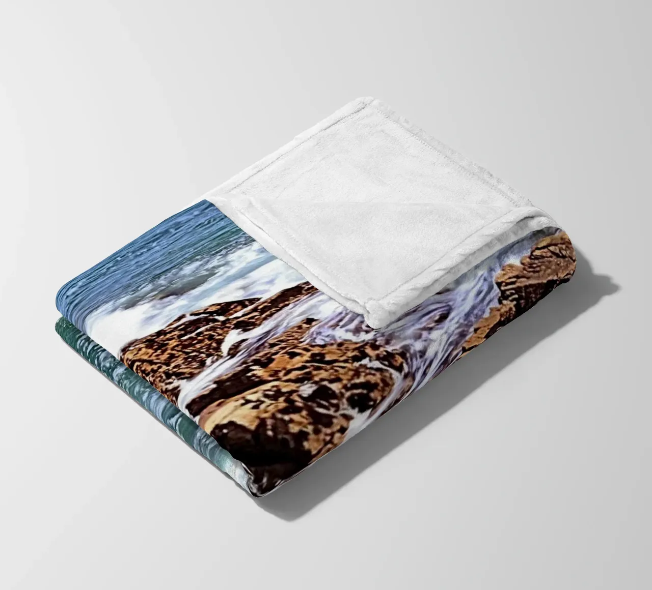 FAA306. FROM THE TOP OF THE CLIFF. fleece blanket by Thierry vobmann photography