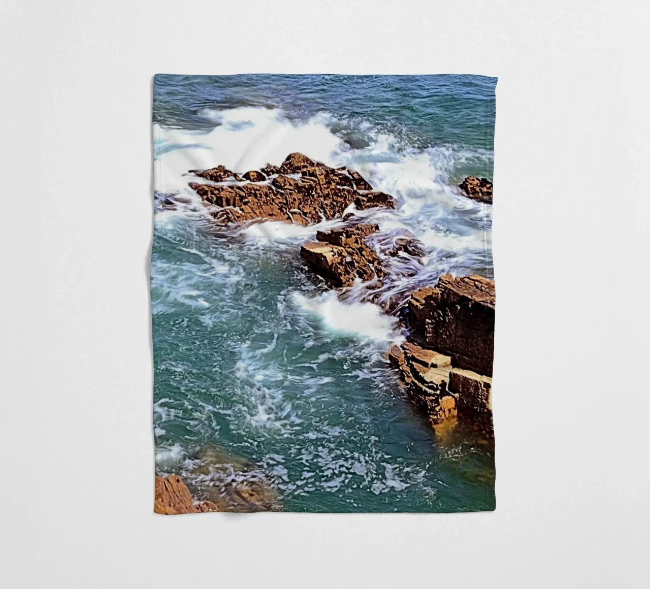 FAA306. FROM THE TOP OF THE CLIFF. fleece blanket by Thierry vobmann photography