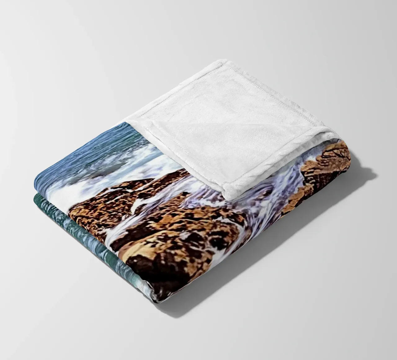 FAA306. FROM THE TOP OF THE CLIFF. fleece blanket by Thierry vobmann photography