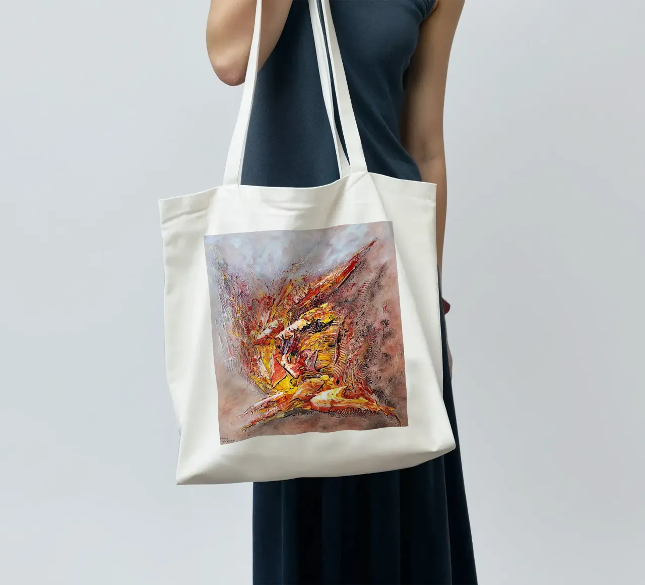 FERIA tote bag by Thierry Vobmann Abstract painting