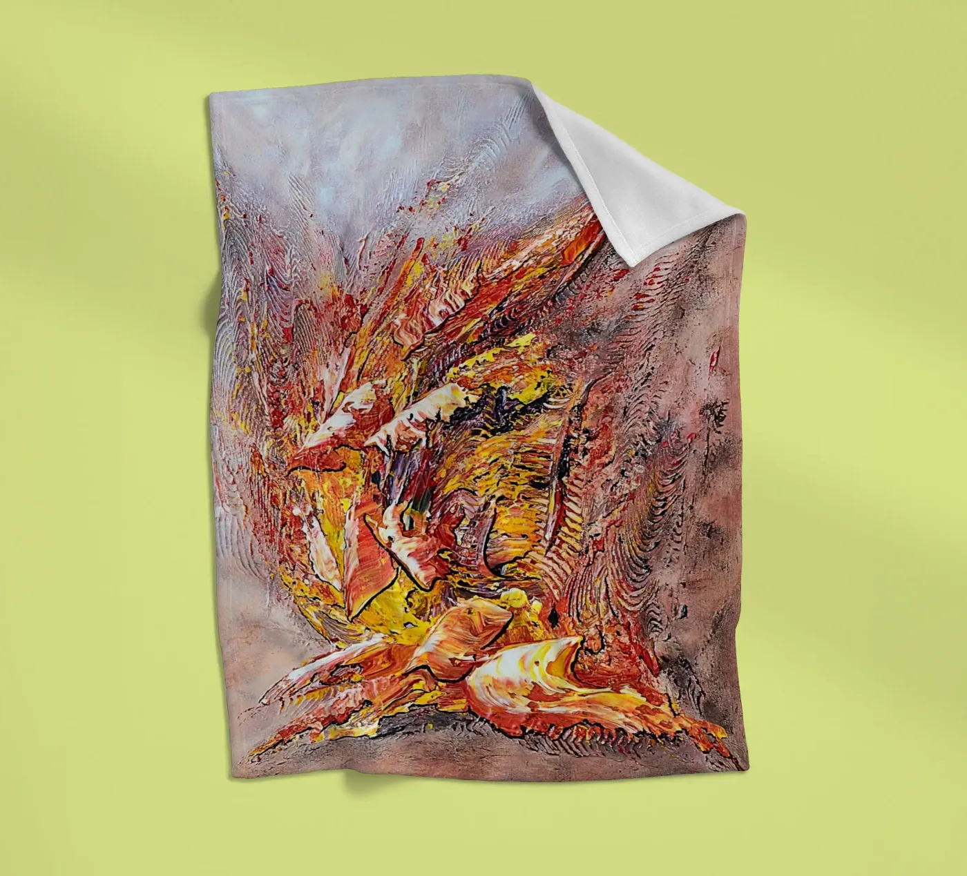 FERIA fleecedeken van Thierry Vobmann Abstract painting