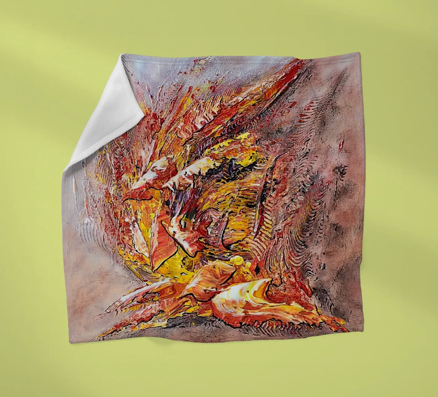 FERIA fleecedeken van Thierry Vobmann Abstract painting