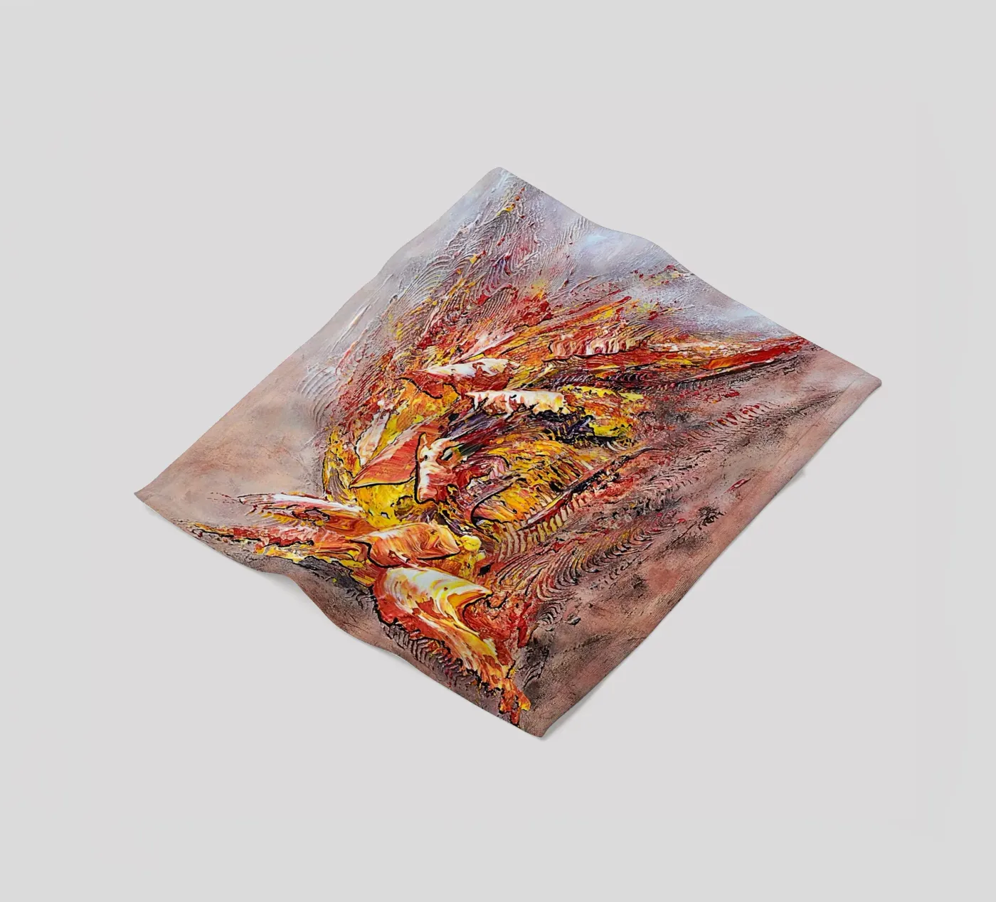 FERIA fleecedeken van Thierry Vobmann Abstract painting