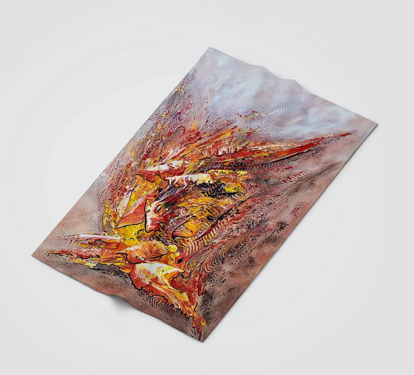 FERIA fleecedeken van Thierry Vobmann Abstract painting