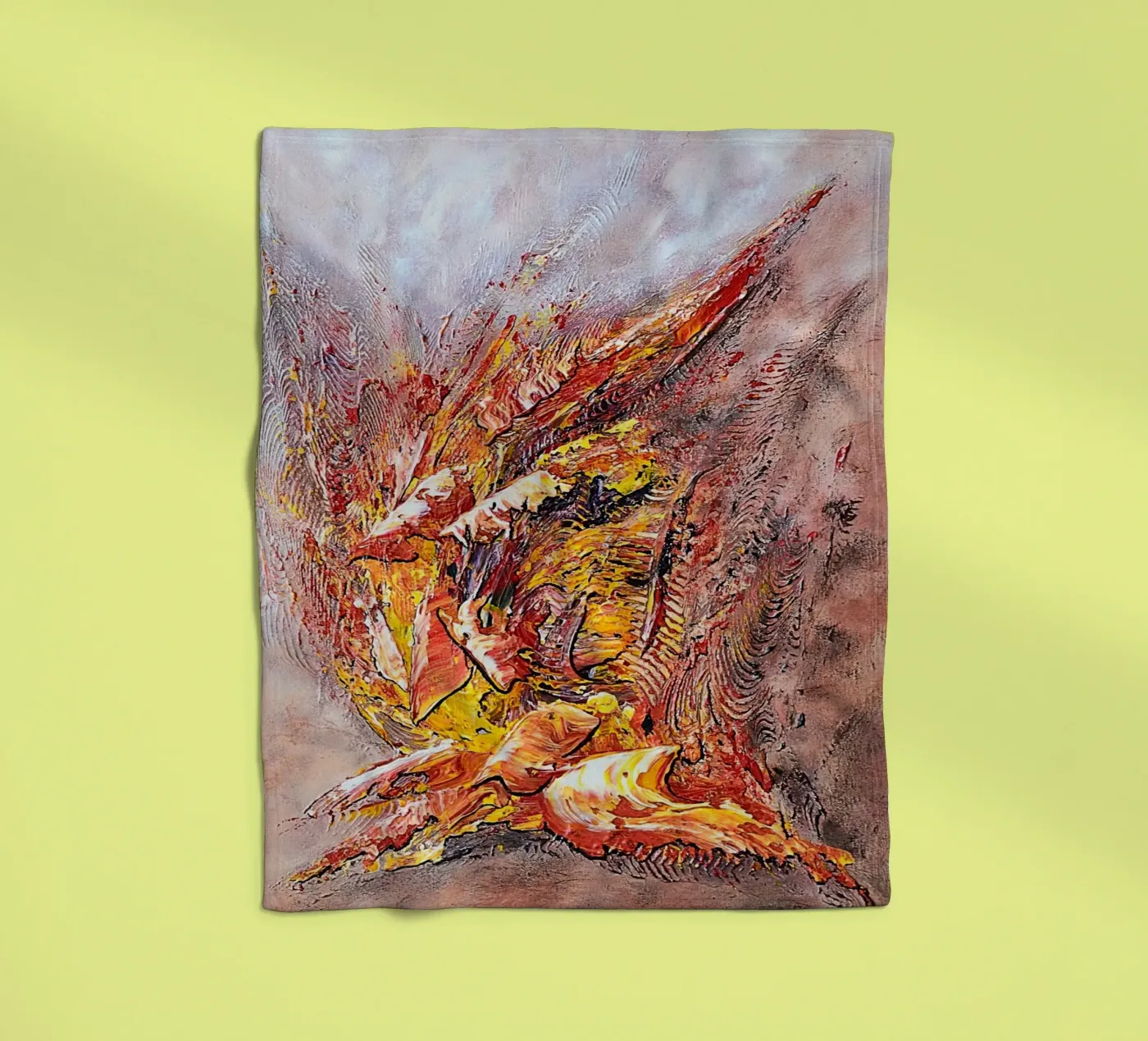 FERIA fleecedeken van Thierry Vobmann Abstract painting