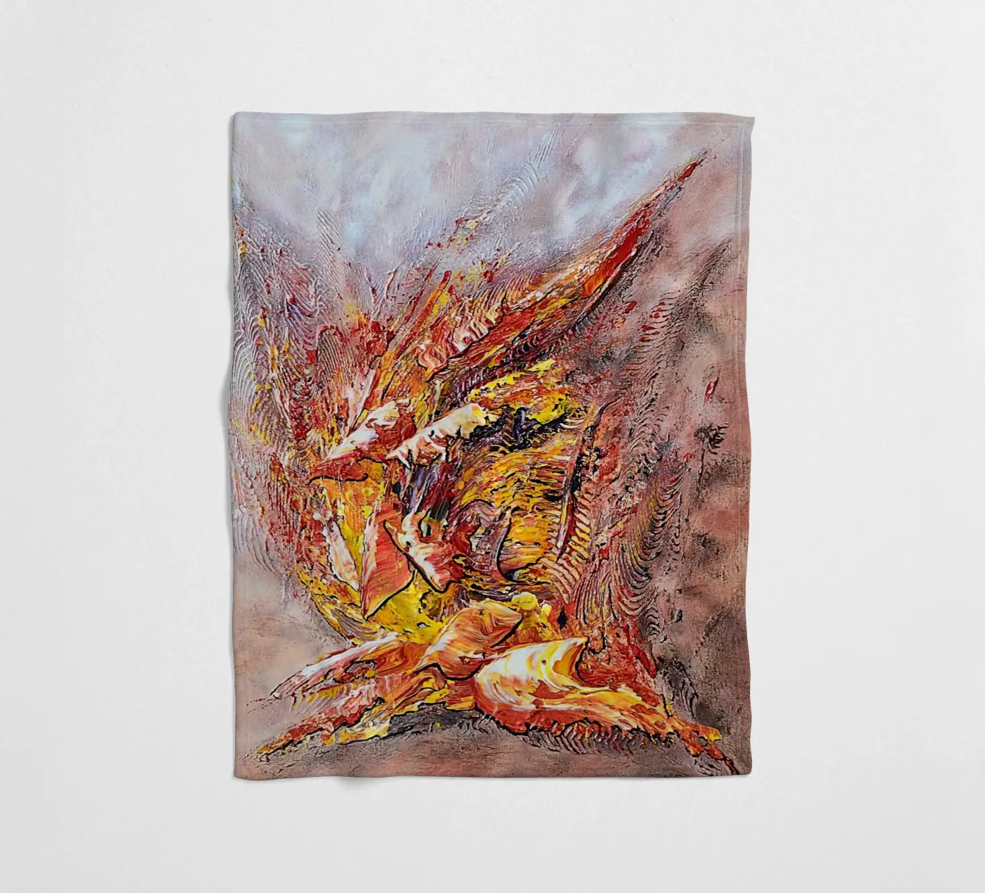 FERIA fleecedeken van Thierry Vobmann Abstract painting