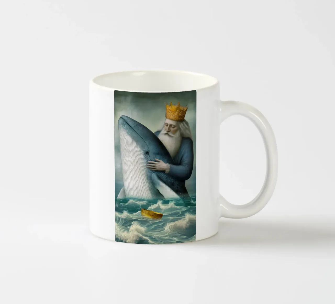 Tarocchi Christephania - Re di coppe tazza in ceramica da christephania