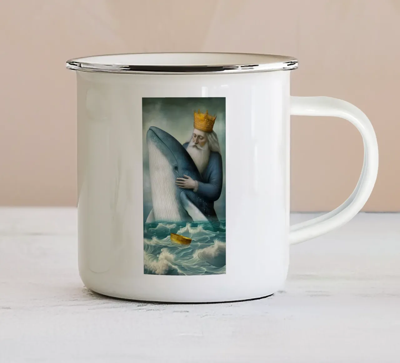 Tarocchi Christephania - Re di coppe tazza in smalto da christephania