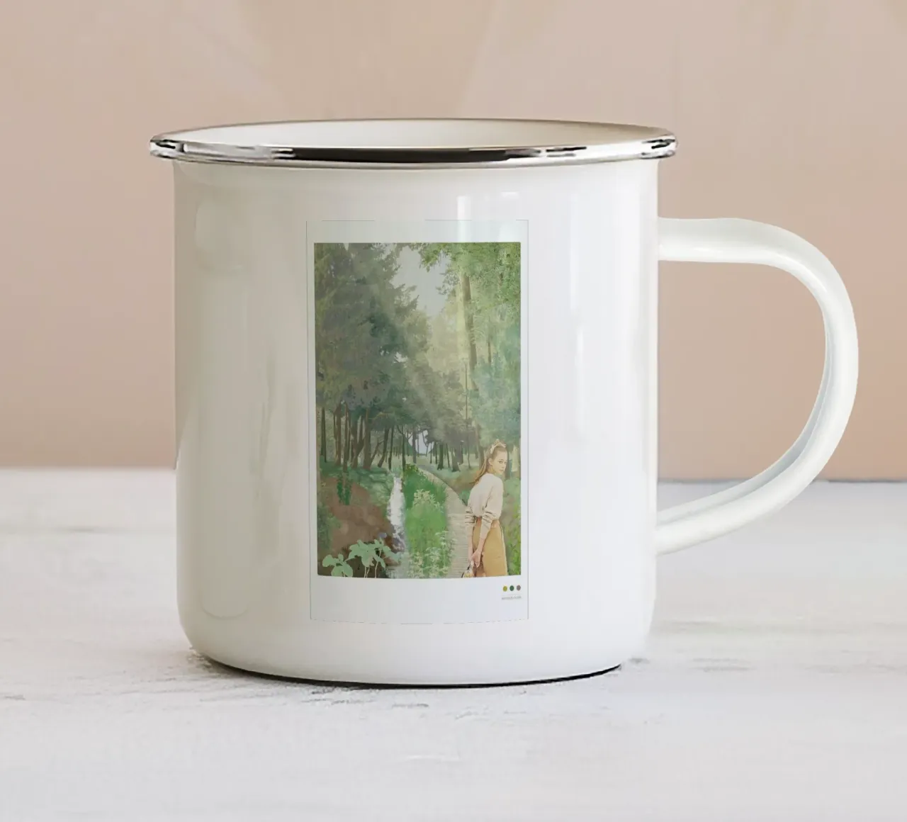 Harz tazza in smalto da Mathilde Olsen