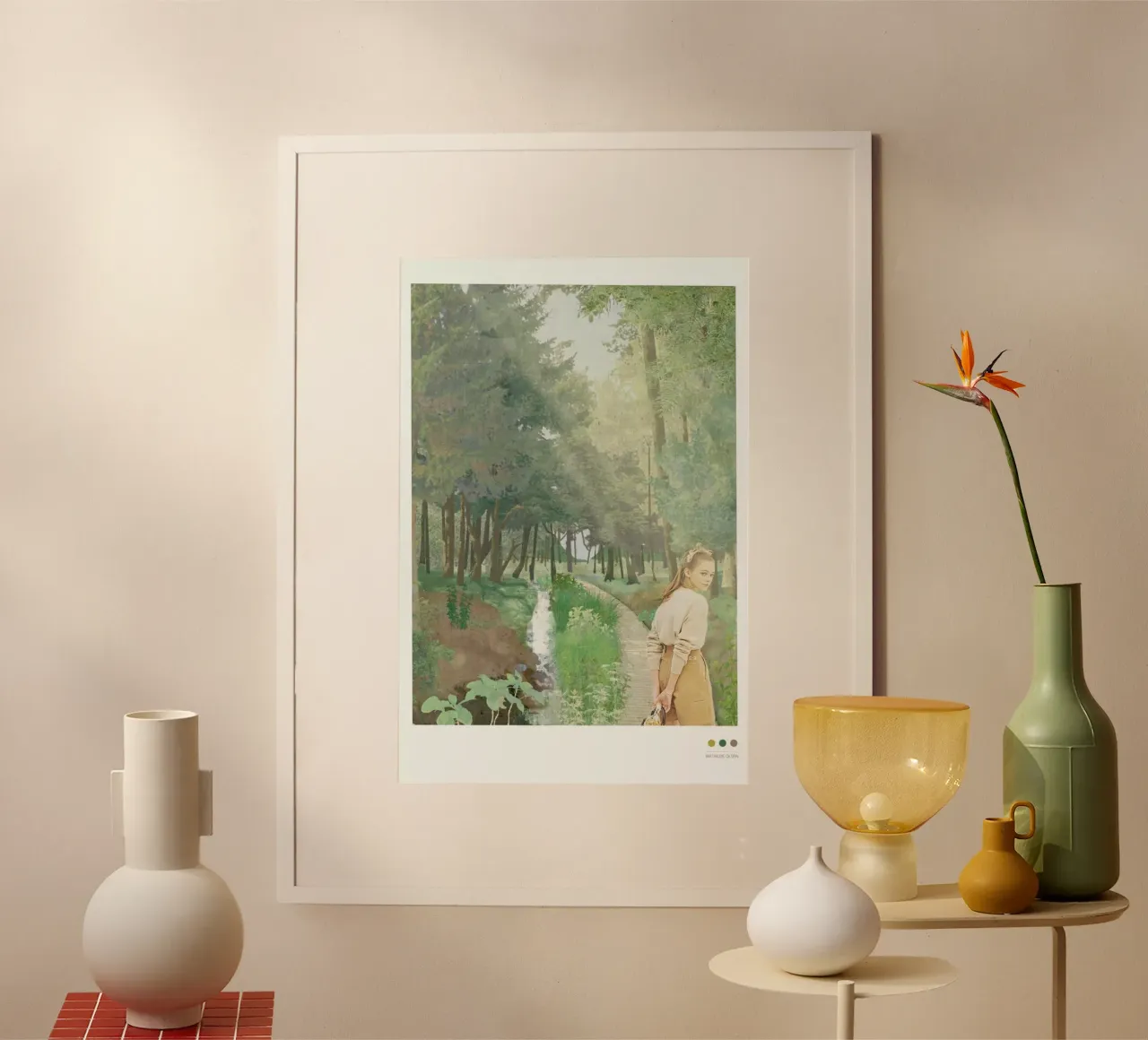 Harz poster con telaio in legno da Mathilde Olsen