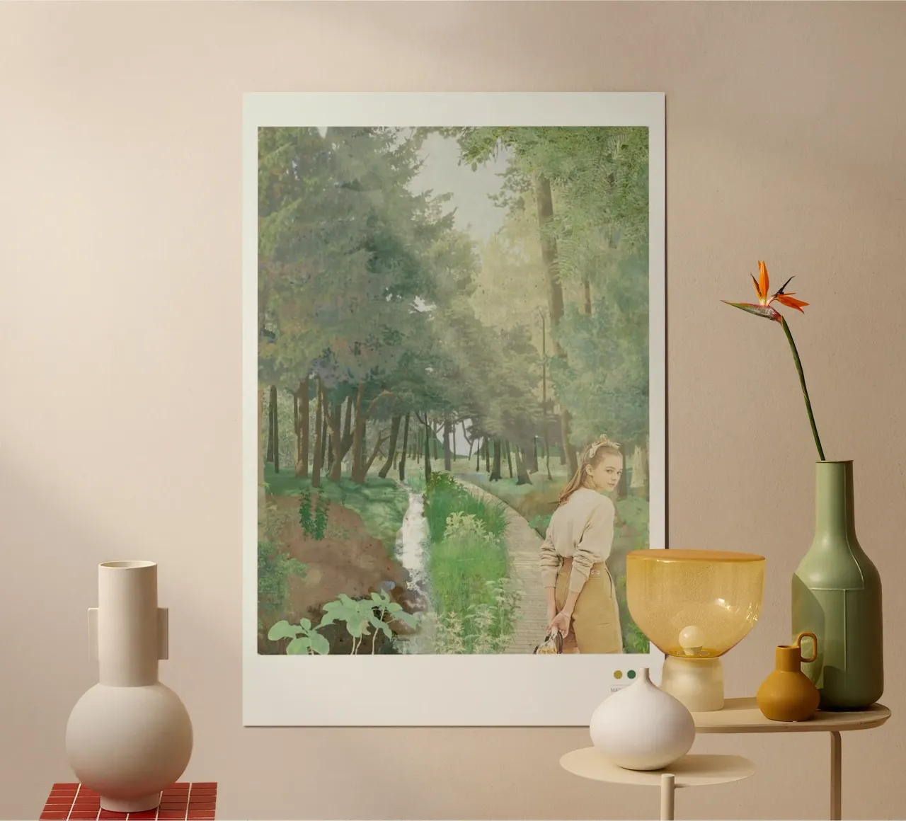 Harz poster con telaio in legno da Mathilde Olsen