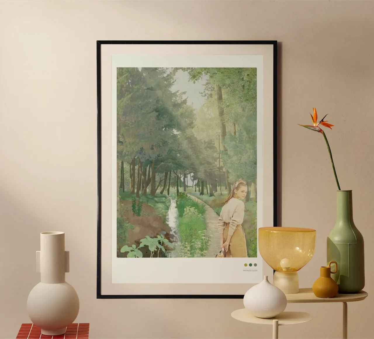 Harz poster con telaio in legno da Mathilde Olsen