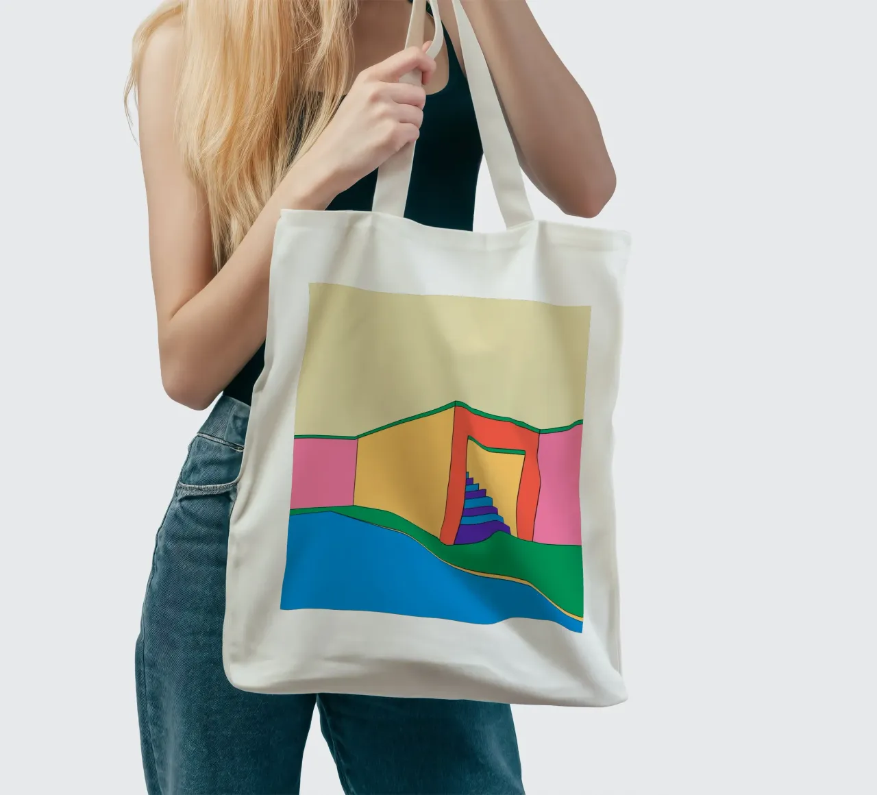 Building Retro borsa in juta da galihstudio